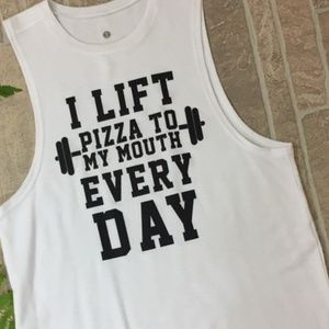 SO | Lift Pizza Graphic Tank | White